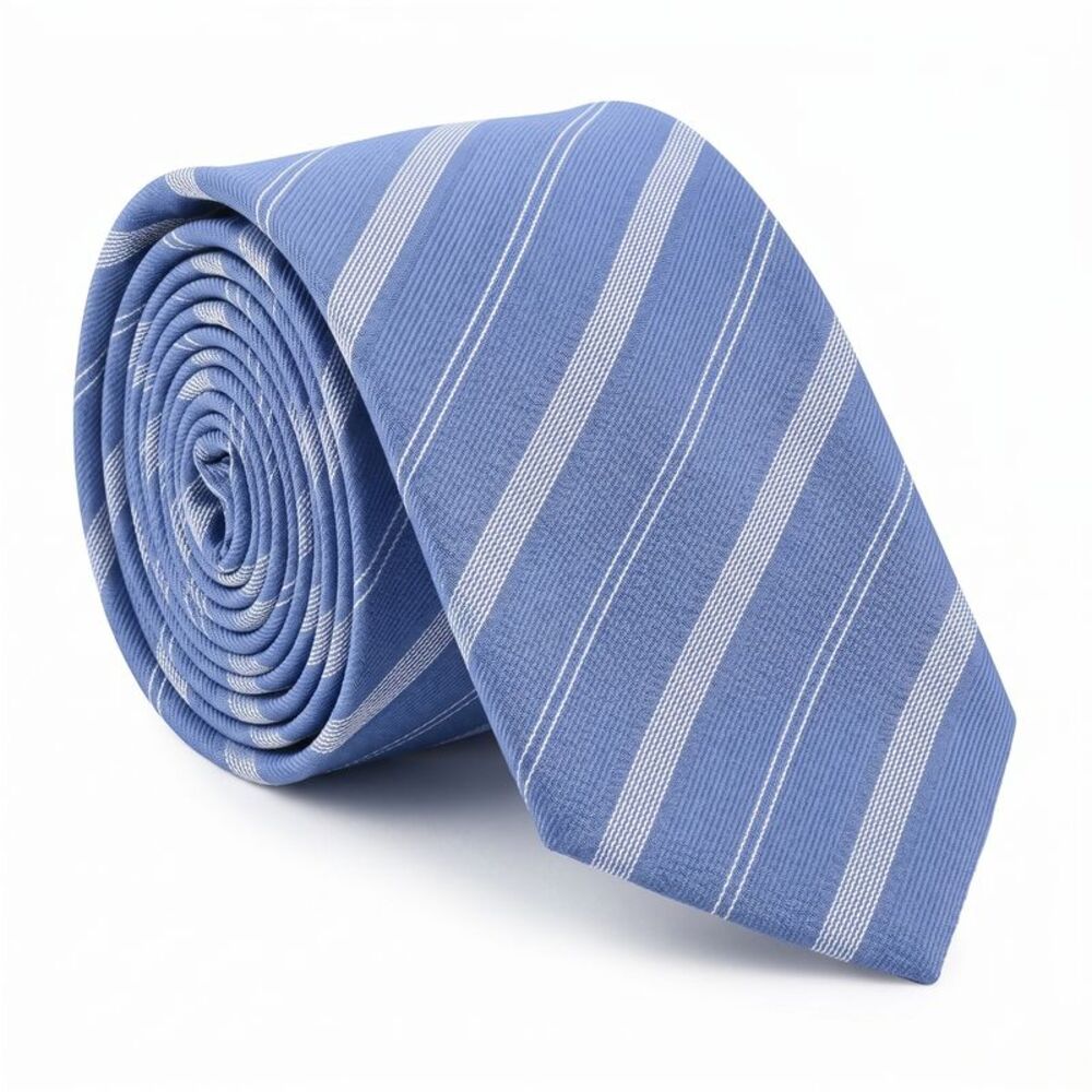 Emporio Armani Blue Silk Stripe Tie